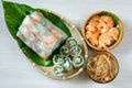 Vietnamese food, goi cuon, salad roll Royalty Free Stock Photo