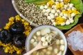 Vietnamese food, sweet lotus seed gruel Royalty Free Stock Photo