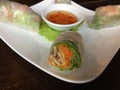 Vietnamese Fresh Springrolls Royalty Free Stock Photo