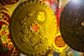 Vietnamese gold coin decoration Royalty Free Stock Photo