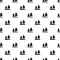 Vietnamese junk boat pattern, simple style