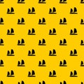 Vietnamese junk boat pattern vector