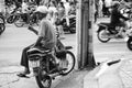 Vietnamese man, taxi motorbike driver