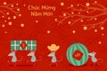 Vietnamese New Year card design