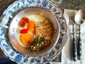 Vietnamese pan eggs Royalty Free Stock Photo