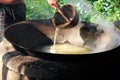 Vietnamese people process mussel