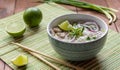 Vietnamese Pho Bo soup rice noodles Royalty Free Stock Photo