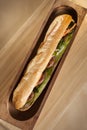 Vietnamese Pork Banh Mi Sandwich. Cucumber, bread.