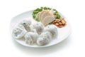 Vietnamese rice cracker with Vietnamese sauce Royalty Free Stock Photo