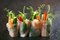 Vietnamese rice paper rolls