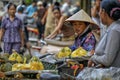 Vietnamese sales woman in Hanoi