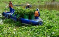 Vietnamese sanitation worker working on water