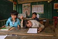 Vietnamese school children in the classroom