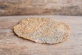 The Vietnamese Sesame Rice Cracker is called Banh Da and is made of tapioca flour, rice flour, salt, and sprinkled with Royalty Free Stock Photo