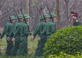 Vietnamese Soldiers Marching in Hanoi