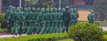 Vietnamese Soldiers Marching in Hanoi