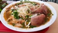 Vietnamese Spicy Noddles Bun Bo Hue. Speciality of Hue, a city in central Vietnam