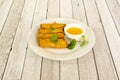 Vietnamese spring rolls fried in oil with crunchy texture Royalty Free Stock Photo
