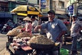 Vietnamese street vendor sell peanut