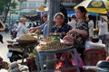 Vietnamese street vendor sell peanut