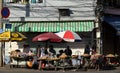 Vietnamese street vendor sell peanut Royalty Free Stock Photo