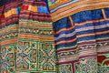 Vietnamese traditional fabrics Royalty Free Stock Photo