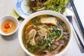 Vietnamese traditional food: Hue noodle Royalty Free Stock Photo