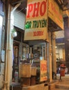 Vietnamese traditional food Pho shop Ho Chi Minh City Saigon Vietnam