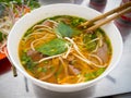 Vietnamese traditional Pho Bo beef noodle soup Royalty Free Stock Photo