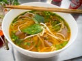 Vietnamese traditional Pho Bo beef noodle soup Royalty Free Stock Photo