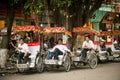 Vietnamese wedding rickshaws, Hanoi