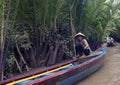 Vietnamese woman at Mekon Delta Royalty Free Stock Photo