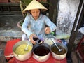 Vietnamese woman seller at Hoi an ancient town, Vietnam