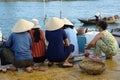 Vietnamese women at harbor