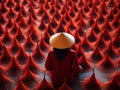 Vietnamese women prepare aromatic sticks