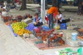 2018, Vietnamese women sell live chickens roosters market, Vietnam