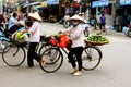 Vietnamese women street vendors Hanoi