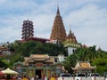 The Vietnamse and Thai stupas or pagodas in Kanchanaburi, Thailand