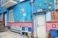 VVIETRI SUL MARE, ITALY - April 27, 2018 iew on colorful house, Royalty Free Stock Photo