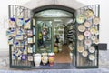 VIETRI SUL MARE, ITALY - 12 October 2019 Ceramics shop and facotry in Vietri Sul Mare, Italy