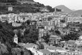 Graphical view of Vietri sul Mare Town, Amalfi Coast, Italy Royalty Free Stock Photo