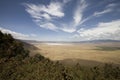 Vieuw into Ngorongoro crater Tanzania from the rim