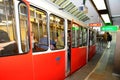 Vieux Lyon Fourviere Funiculaire, lower station. Royalty Free Stock Photo