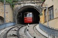 Vieux Lyon Fourviere Funiculaire in tunnel Royalty Free Stock Photo
