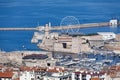 Vieux port of Marseille and the Fort Saint-Jean Royalty Free Stock Photo