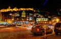 Viev of Old city at night. Tbilisi, Georgia