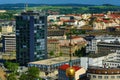 Viev from St. BartholomewÃÂ´s Cathedral on Republic Square, Pilsen, Czech Republic Royalty Free Stock Photo