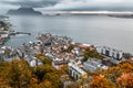 View on Aalesund city Royalty Free Stock Photo