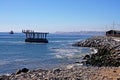 View of abandoned dock in Chile