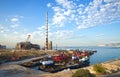 Abandoned industrial facilities in Piraeus, Greece. Royalty Free Stock Photo